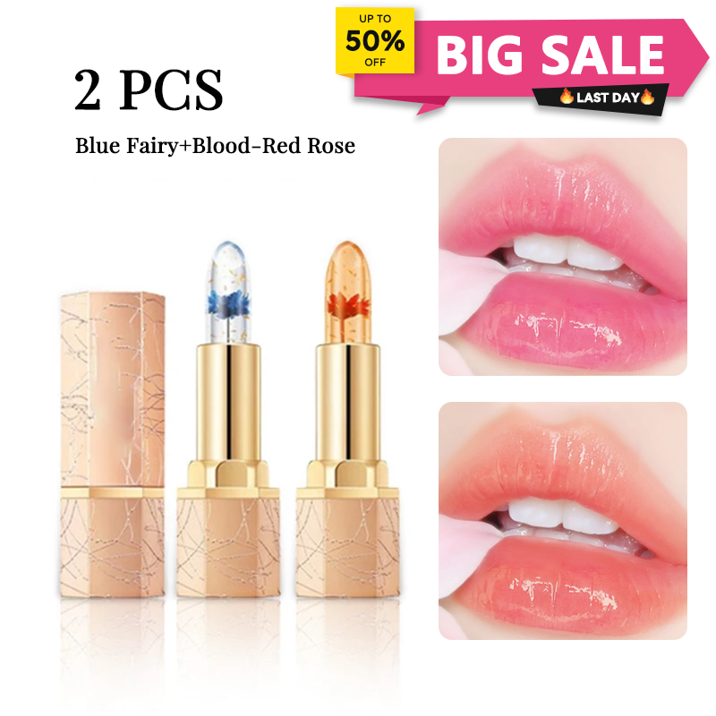 👄Crystal Flower Temperature Color Change Jelly Lipstick