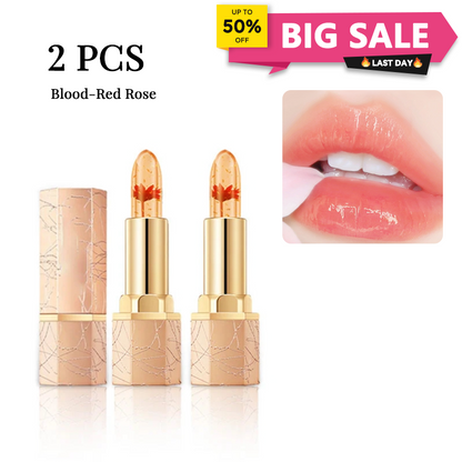 👄Crystal Flower Temperature Color Change Jelly Lipstick