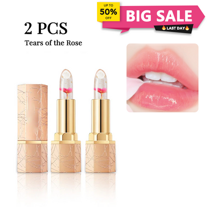 👄Crystal Flower Temperature Color Change Jelly Lipstick