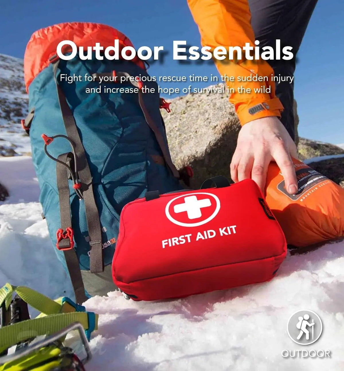 330-Piece Waterproof First Aid Kit 🩹