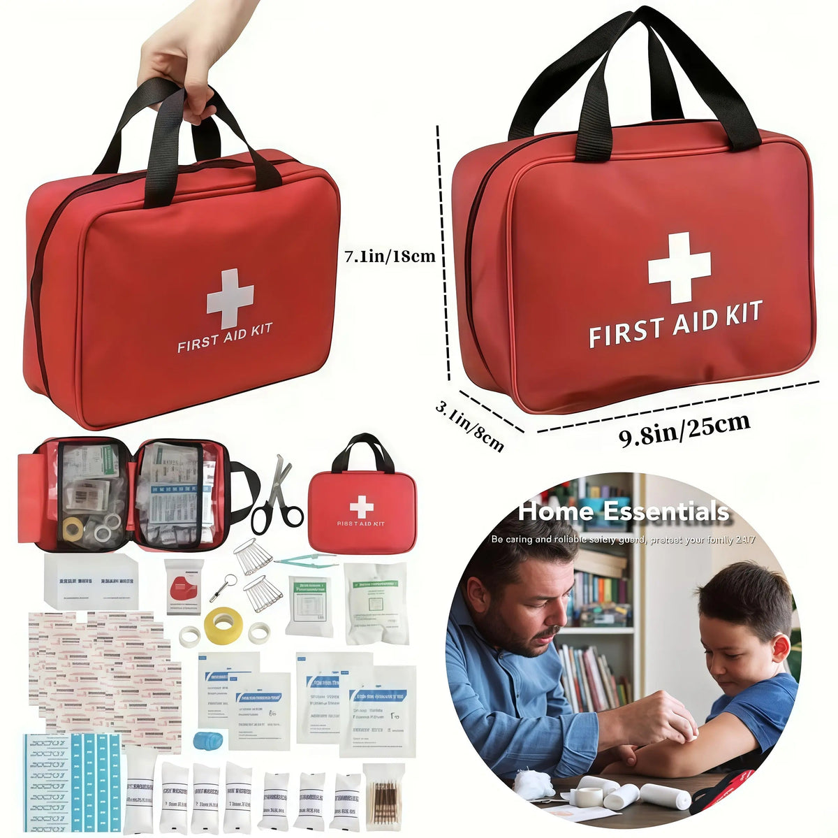 330-Piece Waterproof First Aid Kit 🩹