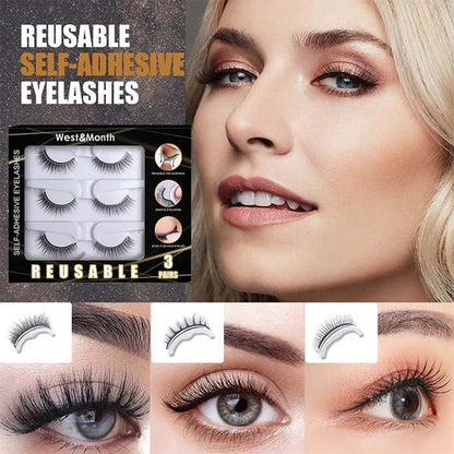 🔥LAST DAY - BUY 1 GET 1 FREE JUST $8.99 EACH🔥🎉Reusable Adhesive Eyelashes