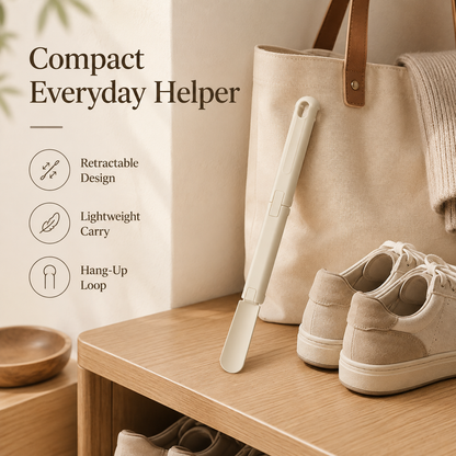 Foldable Long-Handle Shoehorn