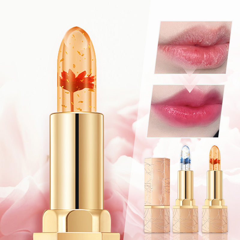 👄Crystal Flower Temperature Color Change Jelly Lipstick
