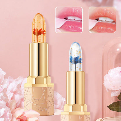 👄Crystal Flower Temperature Color Change Jelly Lipstick