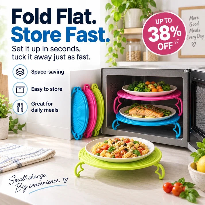 2-Tier Microwave Rack & Plate Mat