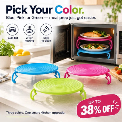 2-Tier Microwave Rack & Plate Mat