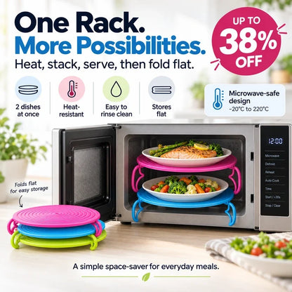 2-Tier Microwave Rack & Plate Mat