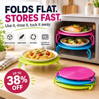 2-Tier Microwave Rack & Plate Mat